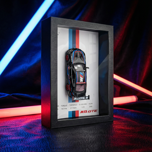 Cadre Décoration Murale - BMW M8 GTE 2020 – Racing pur sang
