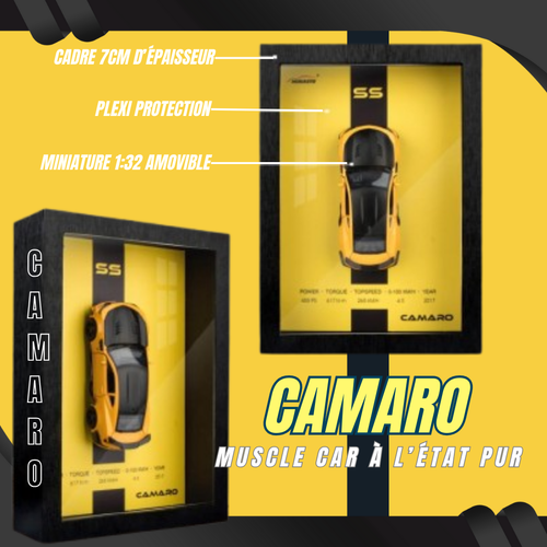 Cadre-voiture-3D-CAMARO-tableaudecoration